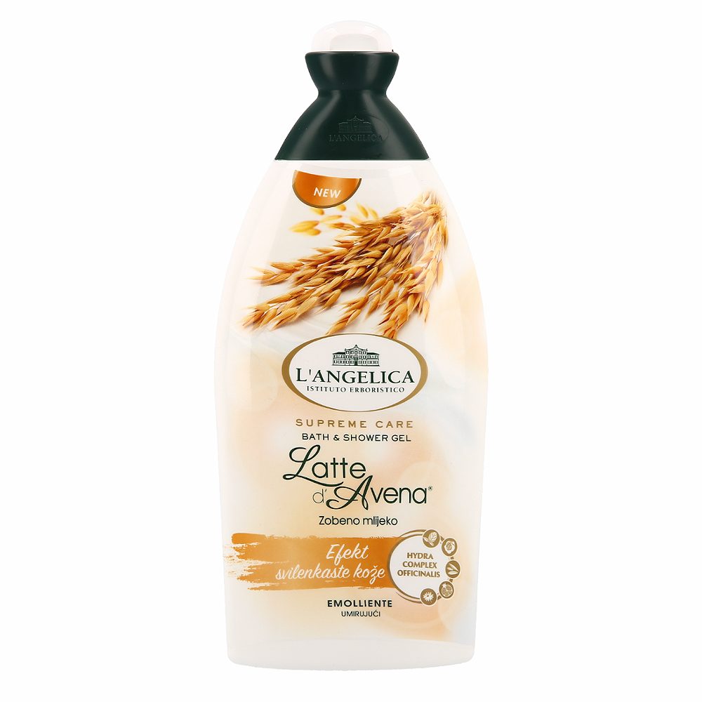 gel za prhanje in kopel oves, l´angelica officinalis, 500ml