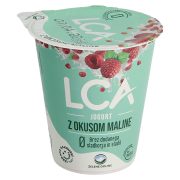 Slika produkta JOGURT Z OKUSOM MALINE BREZ DODANEGA SLADKORJA IN SLADIL LCA, ZELENE DOLINE, 150G
