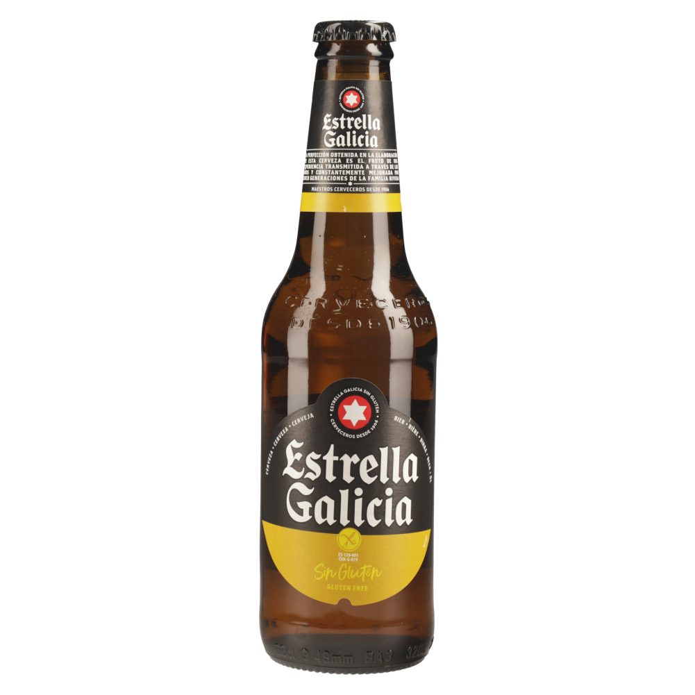 SVETLO PIVO BREZ GLUTENA, ESTRELLA GALICIA, 0,33L