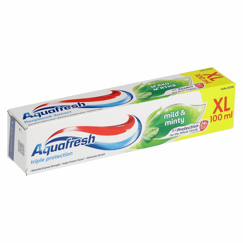 zobna pasta mild & minty, aquafresh, 100ml