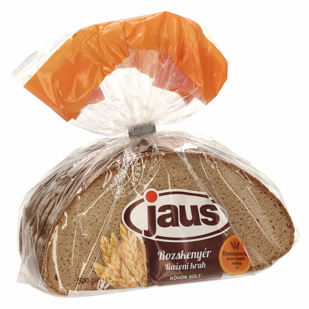 kruh rženi pšenični, rezani, jaus, 500g