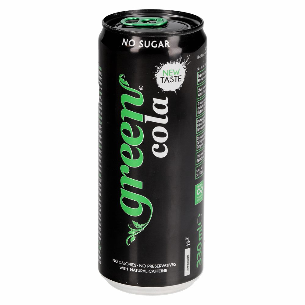 gazirana pijača green cola, 330ml