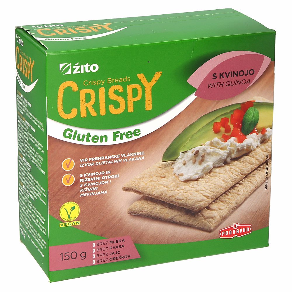kruhki s kvinojo crispy brez glutena