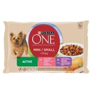 Slika produkta MOKRA HRANA ZA PSE GOVEDINA MINI, ACTIVE, PURINA ONE, 4X100G