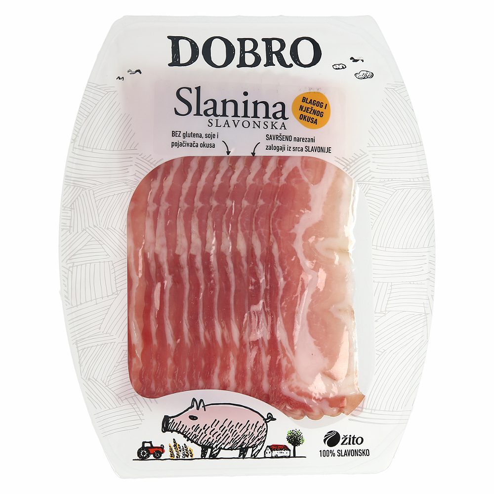 sušena mesnata slanina narezek