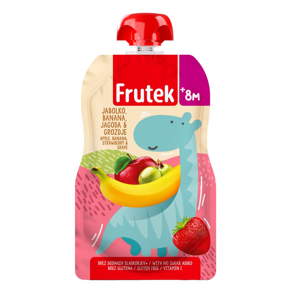 SADNA KAŠA JABOLKO, BANANA IN JAGODA, FRUTEK, 100G
