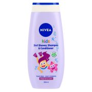 Slika produkta GEL ZA PRHANJE IN ŠAMPON ZA LASE ZA DEKLICE, SPARKLE BERRY, NIVEA KIDS, 250ML