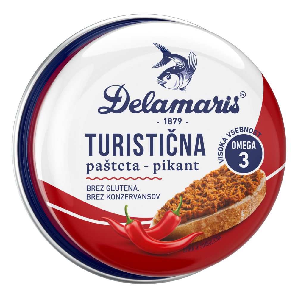 Turistična pašteta pikant, Delamaris, 95 g