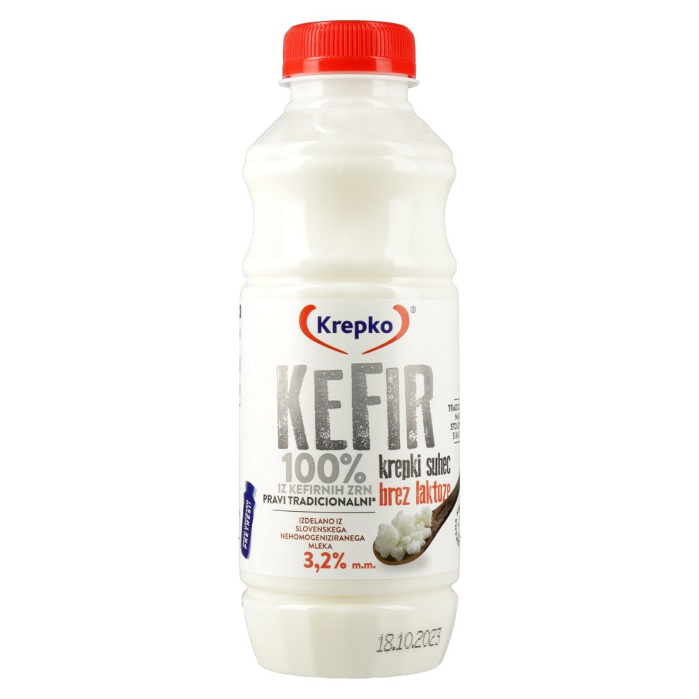kefir, brez laktoze, 3,2 % m.m., krepko, 500 g