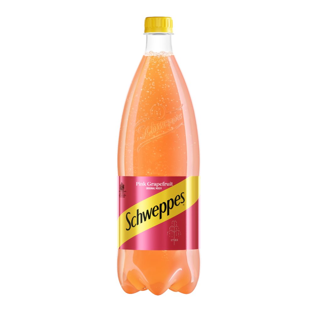 SCHWEPPES PINK GRAPEFRUIT, 1L Osvežilna brezalkoholna gazirana pijača