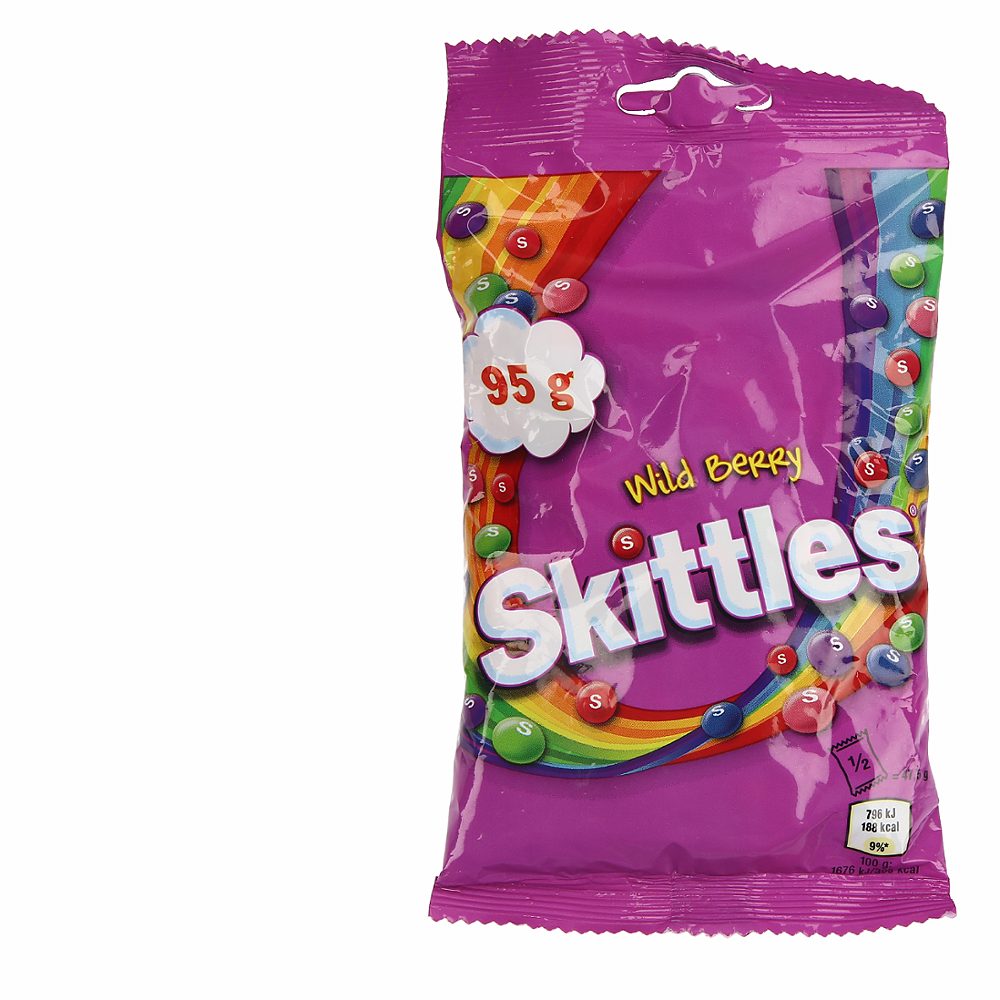 žvečljivi bomboni gozdni sadeži wild berry, skittles, 95g