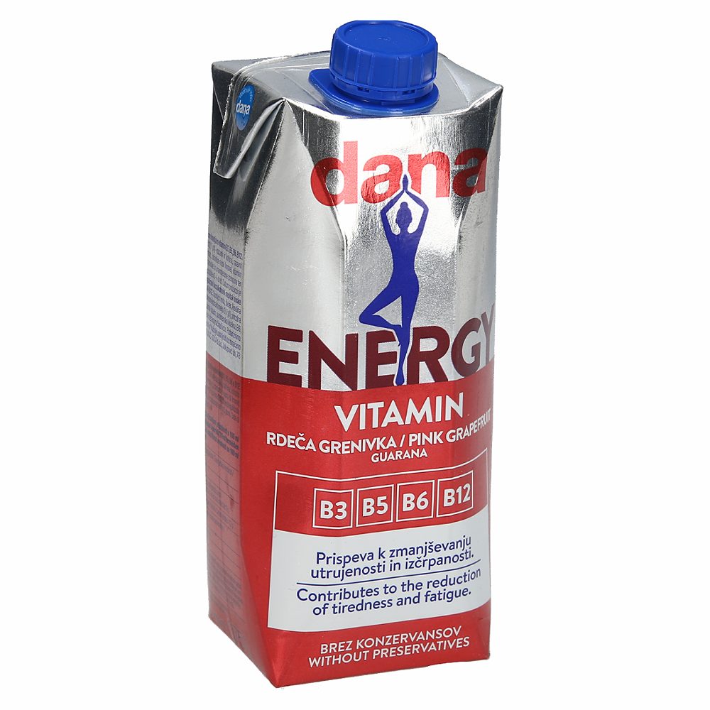 pijača rdeča grenivka vitamin energy, dana, 0,75l