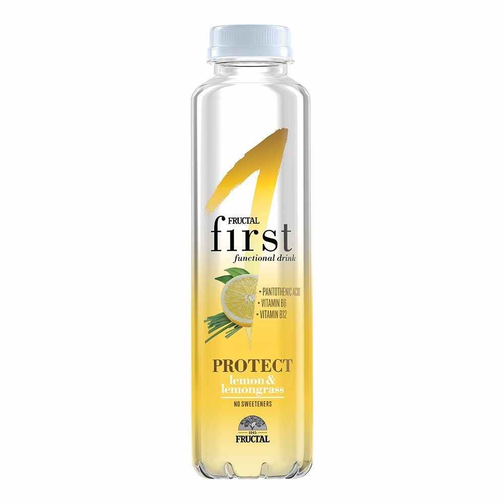 pijača limona in limonska trava protect first 1, fructal, 0,5l