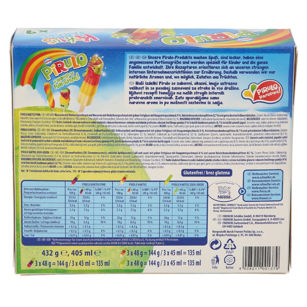 SLADOLED KAKTUS MIX, NESTL, 9X45ML