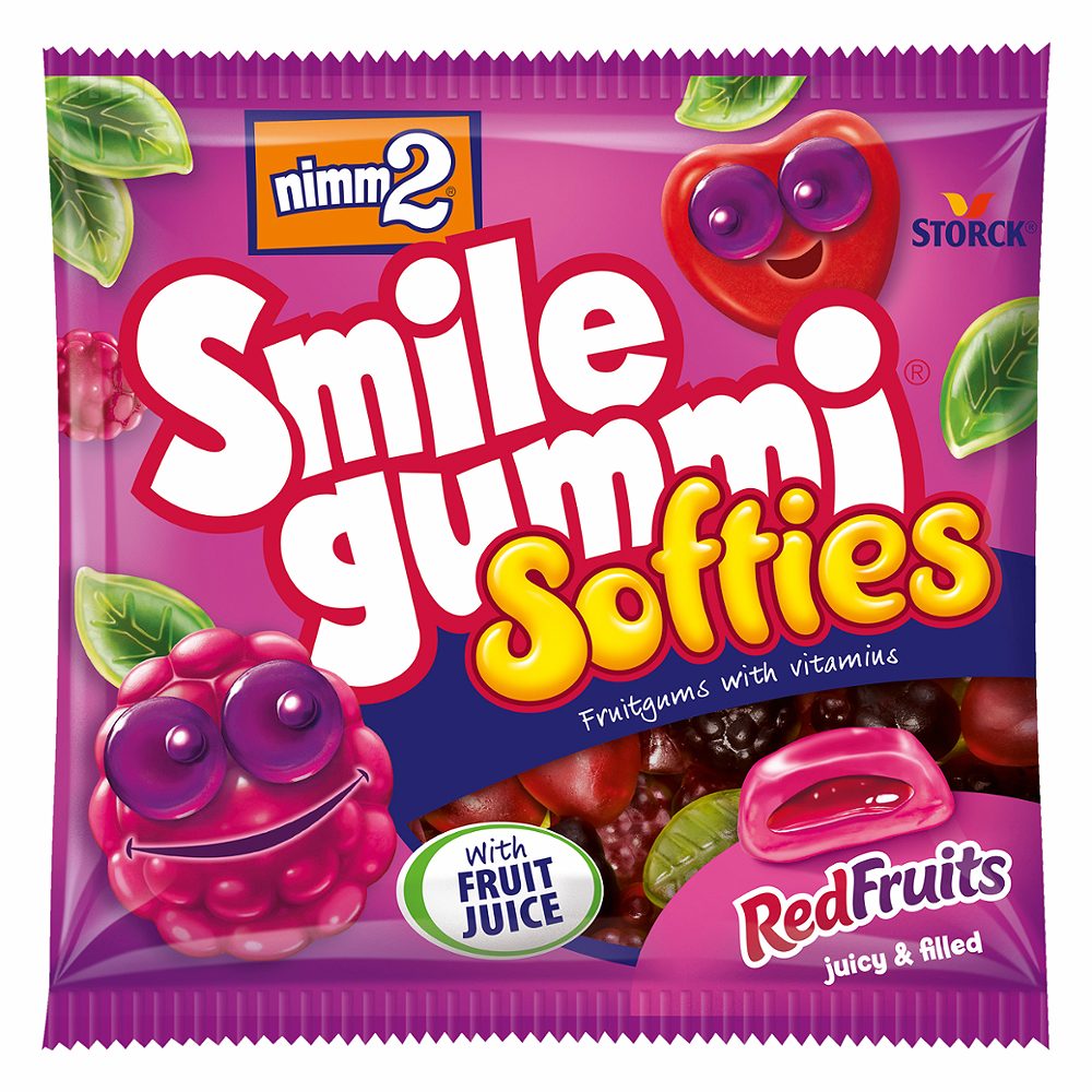 sadni gumijevi bonboni gozdni sadeži smile gummi soffties, nimm2, 90g