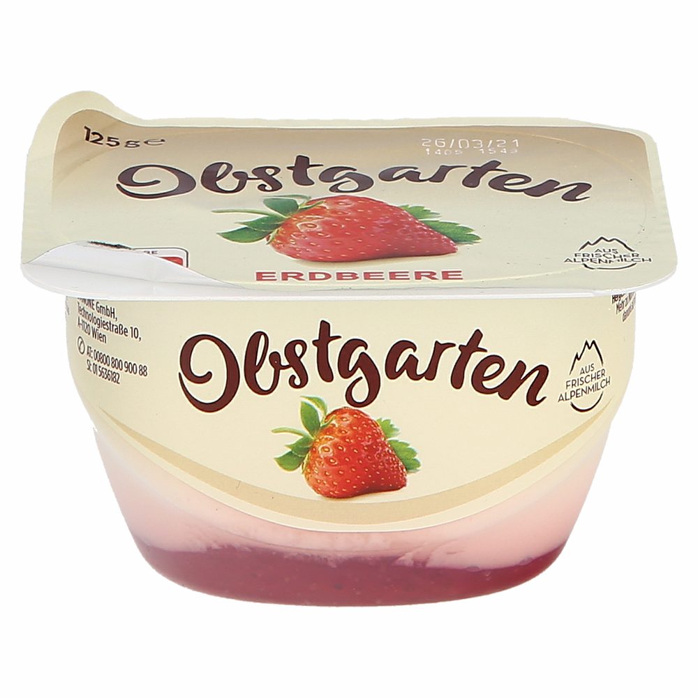 skuta jagoda obstgarten, danone, 125g