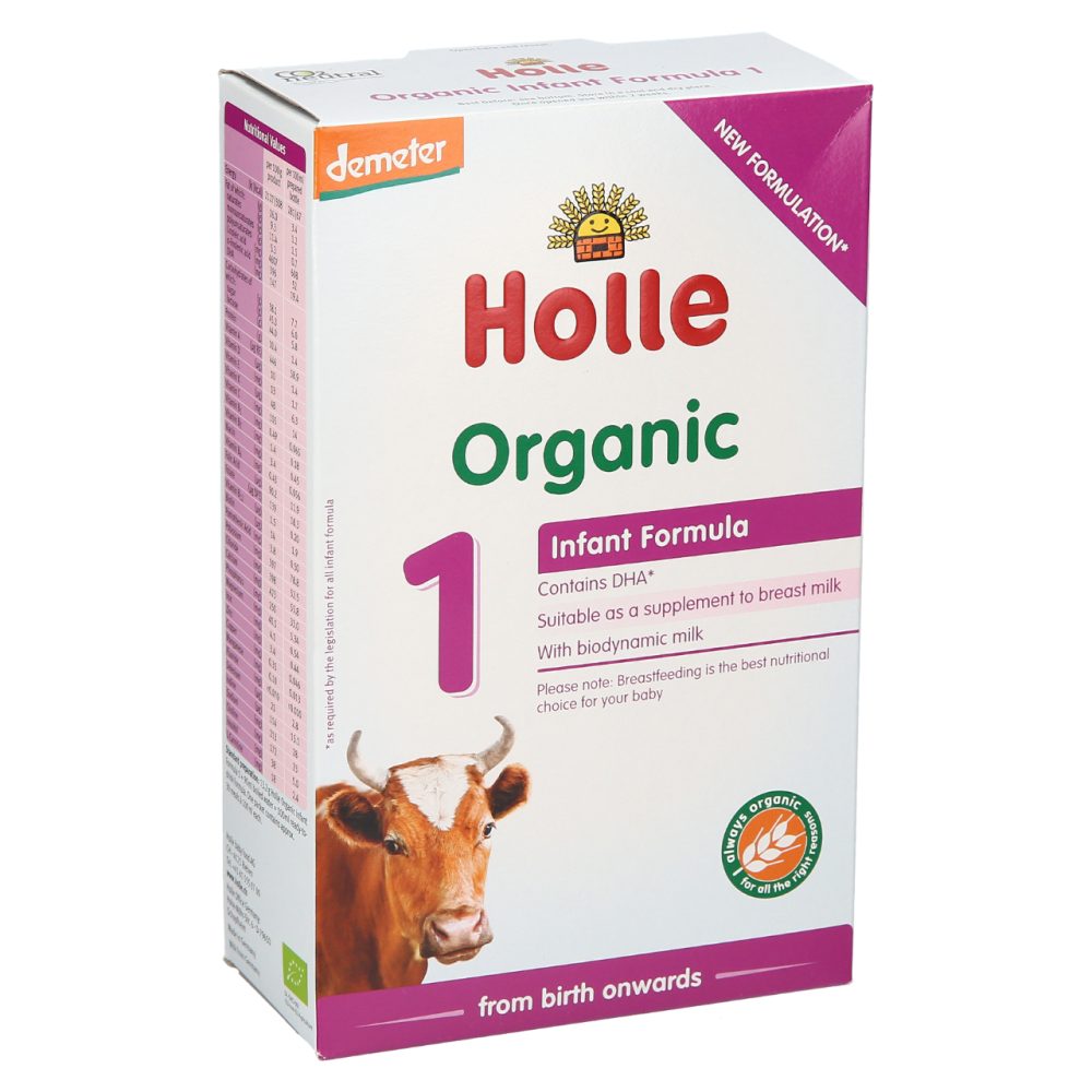 BIO (DEMETER) ZAČETNO MLEKO ZA DOJENČKE Z DHA OD ROJSTVA, HOLLE, 400G