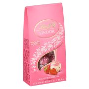Slika produkta BONBONIERA ČOKOLADNE KROGLICE JAGODE IN SMETANA LINDOR, LINDT, 75G