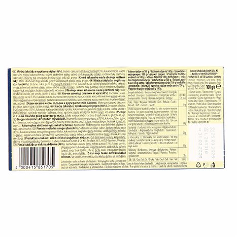 MLEČNA ČOKOLADA PRALINE NOISETTES, SCHOGETTEN, 18/1, 100G