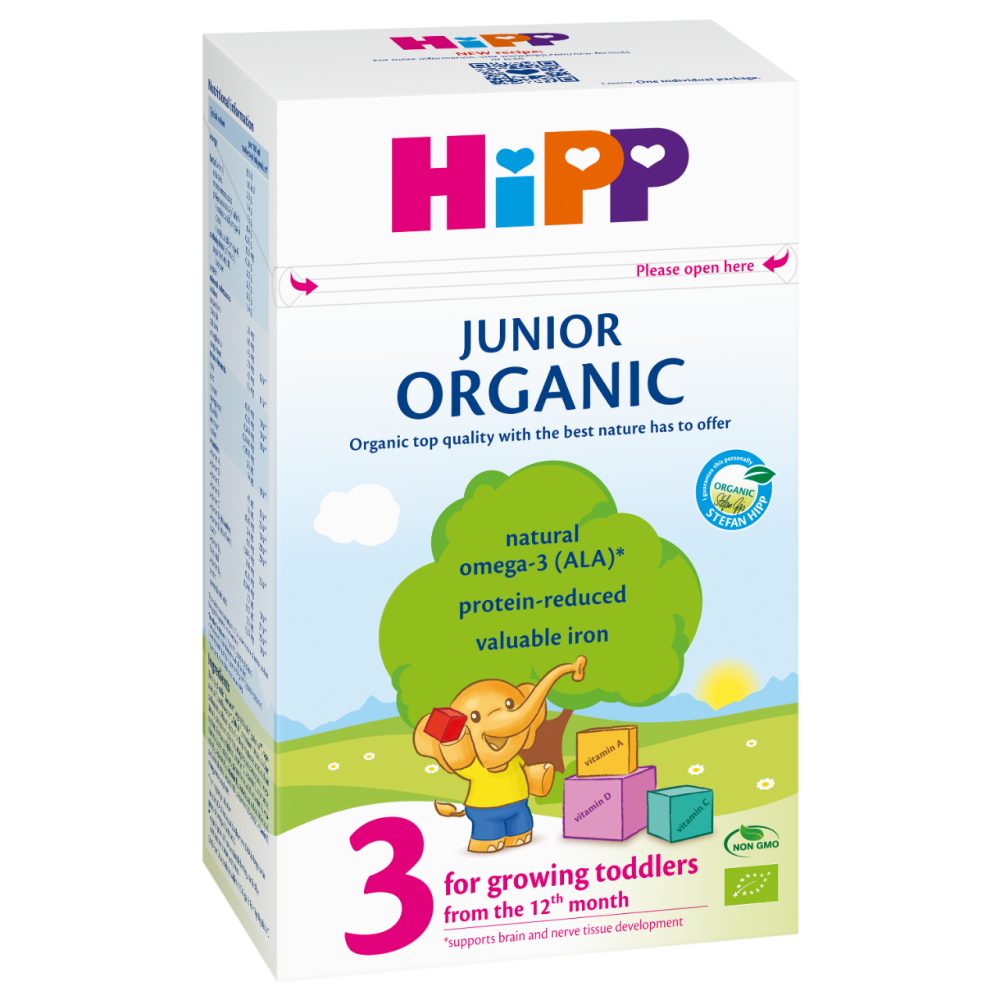 BIO MLEKO ZA DOJENČKE 3, HIPP JUNIOR ORGANIC, 500G