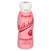 Slika produkta BELJAKOVINSKI NAPITEK JAGODA MILKSHAKE, BAREBELLS, 330ML