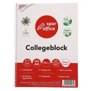 Slika produkta BLOK ZA ZAPISKE A4 ČRTE SPIRALA, 80 LISTOV, SPAR OFFICE, 1/1