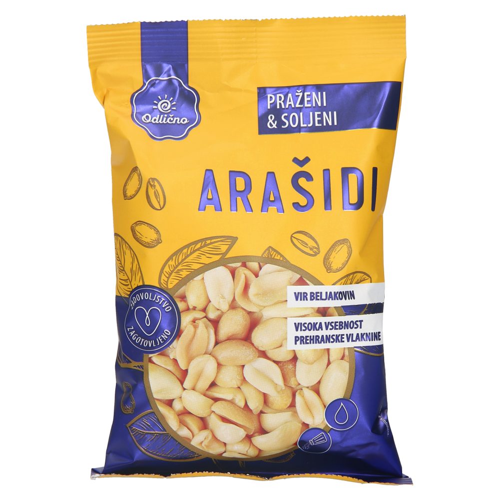 praženi in soljeni arašidi, odlično, 200 g