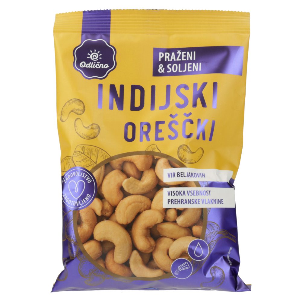 indijski oreščki praženi in soljeni