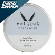 Slika produkta DOJENČKOVA PRVA KREMA ZA OBRAZ IN TELO COCONUT OTROZHIZH, NELIPOT, 200ML