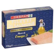 Slika produkta FILETI LOSOSA V OLJČNEM OLJU, DESPAR, 115G