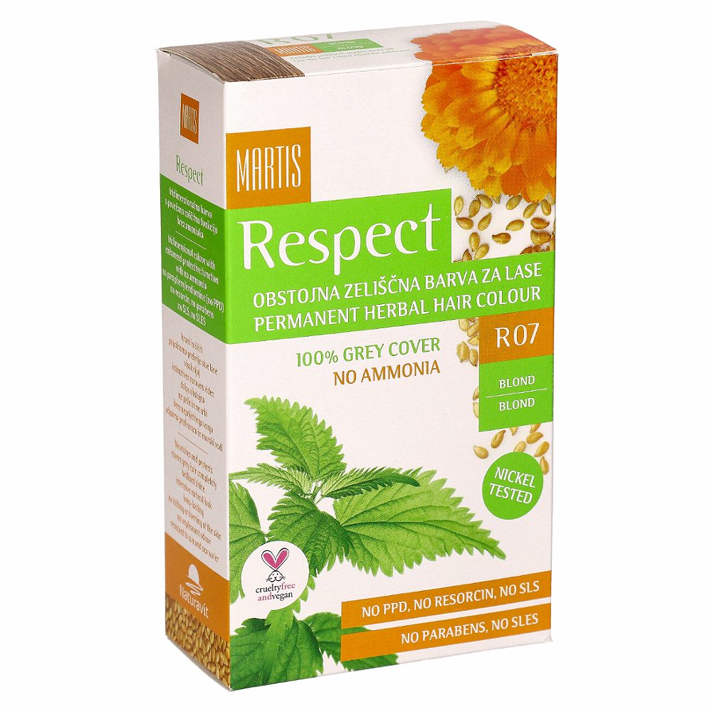 zeliščna barva za lase r07 blond