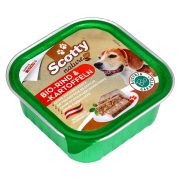 Slika produkta BIO MOKRA HRANA ZA PSE Z GOVEDINO IN KROMPIRJEM, SCOTTY NATURE, 150G