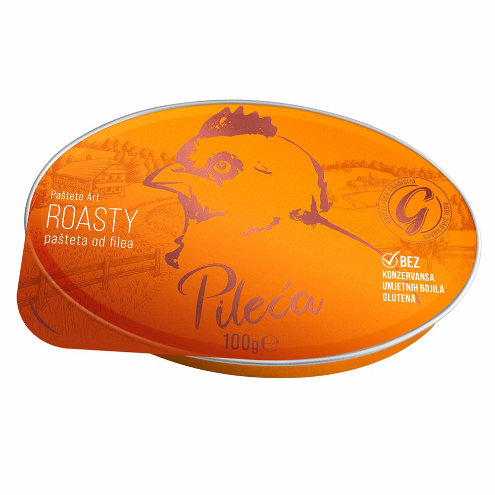 PIŠČANČJA PAŠTETA ROASTY, GAVRILOVIĆ ART, 100G