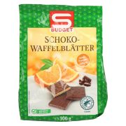 Slika produkta ČOKOLADNI VAFLJI POMARANČA, S-BUDGET, 300G