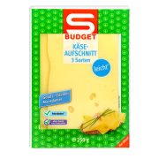 Slika produkta LAHKI SIRI V REZINAH GAUDA, EDAMEC IN MAASDAM, S-BUDGET, 250G
