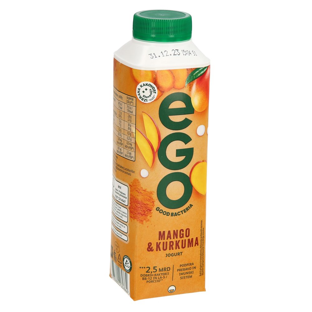 TEKOČI JOGURT MANGO IN KURUKUMA, EGO, 500G