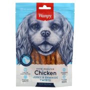 Slika produkta PRIBOLJŠEK ZA PSE PIŠČANEC JERKY&RAWHIDE TWISTS, WANPY, 100G