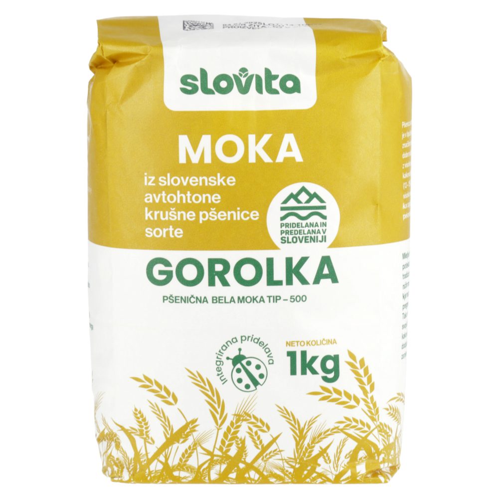 PŠENIČNA BELA MOKA GOROLKA, TIP 500, KMETIJSKI INŠTITUT SLOVENIJE, 1KG