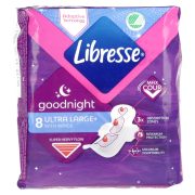 Slika produkta HIGIENSKI VLOŽKI S KRILCI ULTRA LARGE NOČNI, LIBRESSE, 8/1