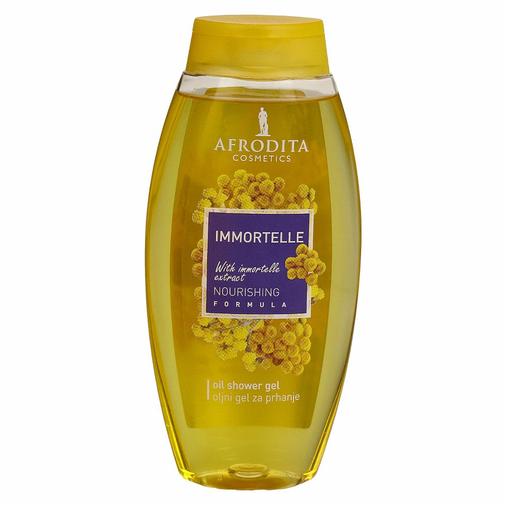 oljni gel za prhanje immortelle nourishing, afrodita, 250ml