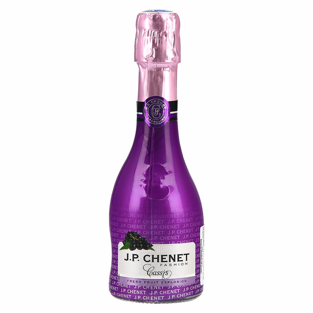 polsladka peneča aromatizirana pijača na osnovi vina, j.p. chenet fashion črni ribez, 0,2l