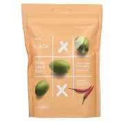 Slika produkta ZELENE IZKOŠČIČENE OLIVE Z ZAČIMBAMI, PIKANT, ILIADA, 120G