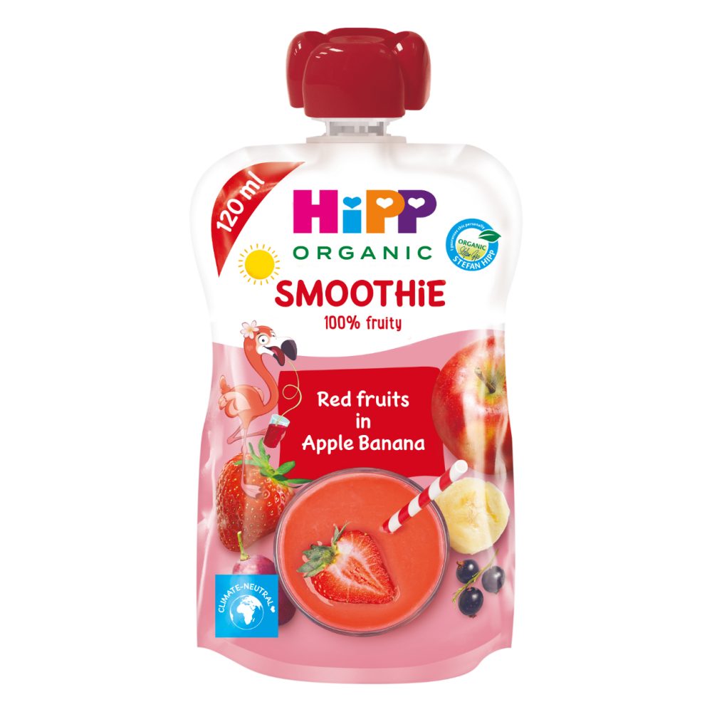 BIO SMOOTHIE RDEČI SADEŽI HIPPIS, HIPP, 120ML