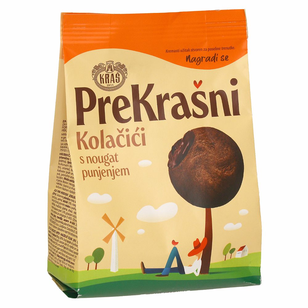 keksi z nougat polnilom, prekrašni, kraš, 220g