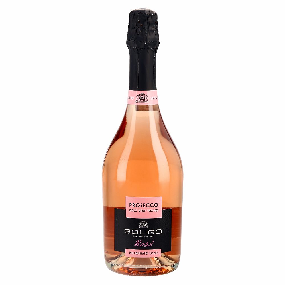 peneče vino prosecco rose brut, soligo, 0,75l