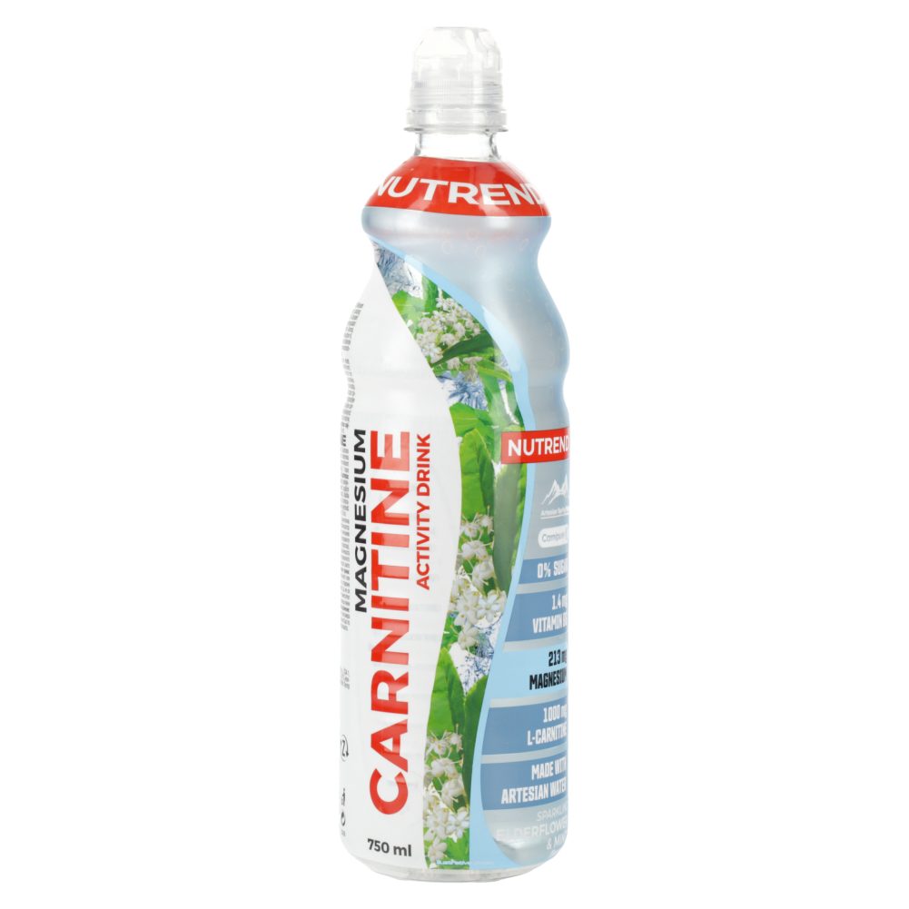NUTREND CARNITINE MAGNESIUM DRINK, ELDERBERRY + MINT, 750ML