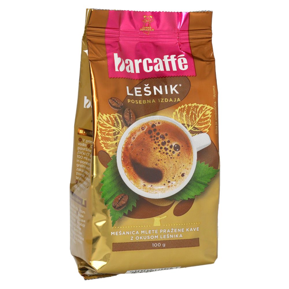 MEŠANICA MLETE PRAŽENE KAVE LEŠNIK, BARCAFFE, 100G