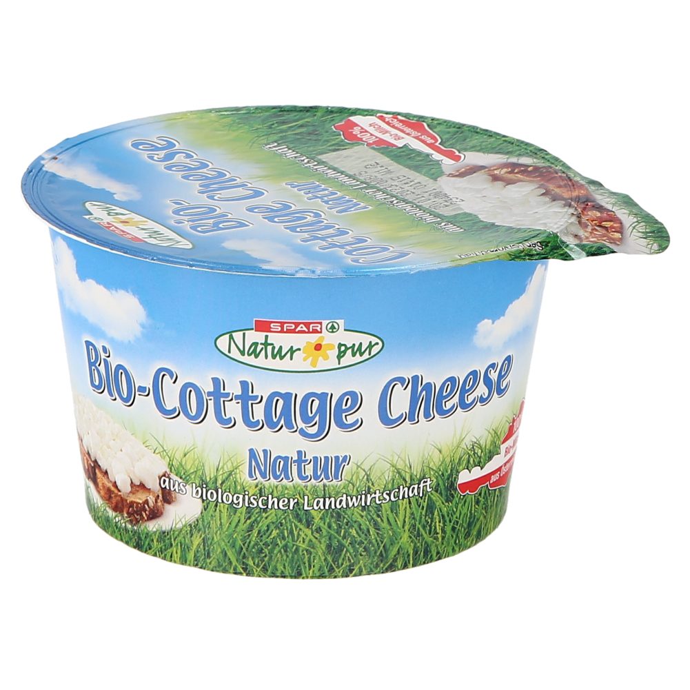 BIO SVEŽI ZRNATI SIR COTTAGE CHEESE, SPAR NATUR*PUR, 200G