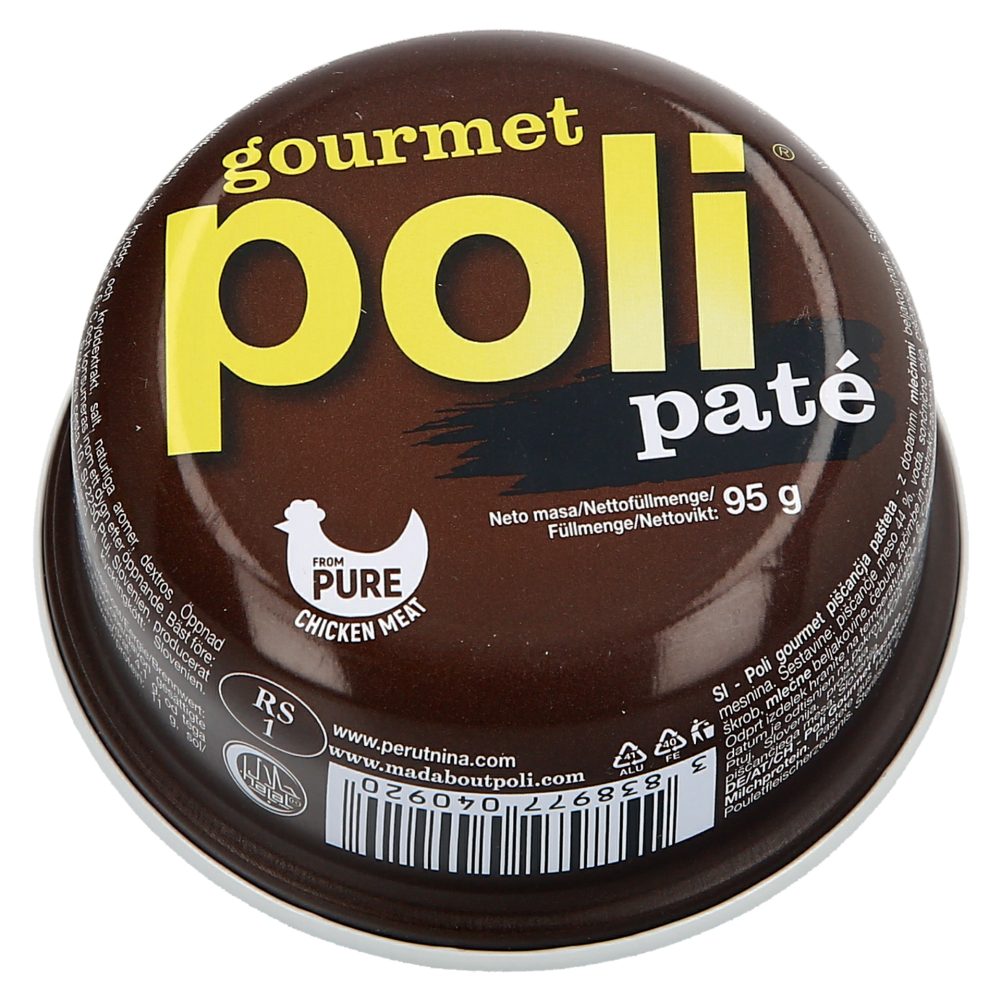 Pašteta pate, Gourmet, Poli, 95 g
