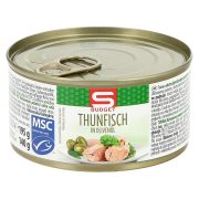 Slika produkta TUNINA V EKSTRA DEVIŠKEM OLJČNEM OLJU, S-BUDGET, 195G